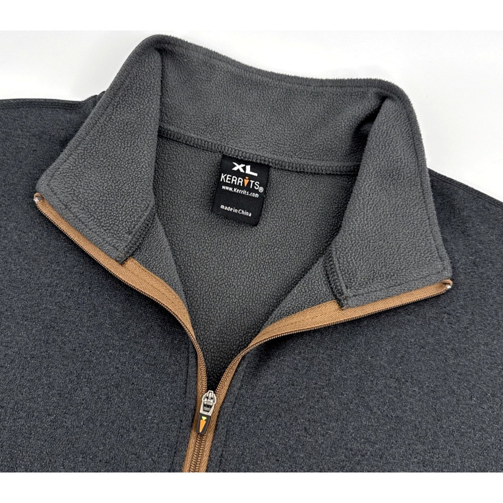 Kerrits‎ 1/4 Zip Women's XL Gray Fleece Pullover Kangaroo Pocket Outdoor